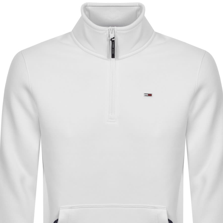 Alternative Image for ProductTommy Jeans Half Zip Sweatshirt White2